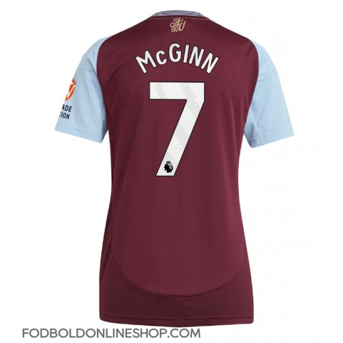 Aston Villa John McGinn #7 Hjemmebanetrøje Dame 2024-25 Kortærmet